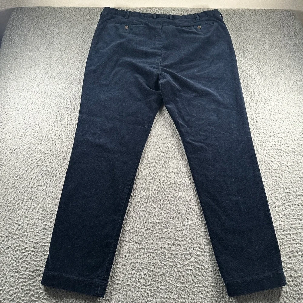 Polo Ralph Lauren Pants Mens 40x32 Slim‎ Fit Navy Corduroy Straight Leg Chino